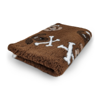 Vet Bed - 3 farbig Crossbones - Braun