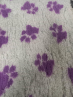 Vet Bed - 2 farbig Pfoten - Grau Violette