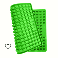 Herz Backmatte Mini (1,5cm) Grün