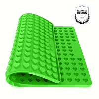 Herz Backmatte Mini (1,5cm) Grün