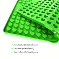 Herz Backmatte Mini (1,5cm) Grün