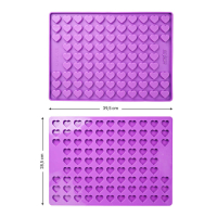 Herz Backmatte Medium (2,6cm) Lila