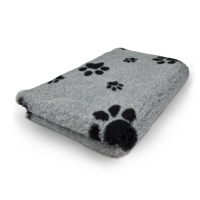 Vet Bed - 2 farbig Pfoten - Grau - Schwarz
