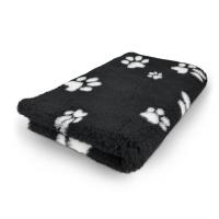 Vet Bed - 2 farbig Pfoten - Schwarz - Weiss