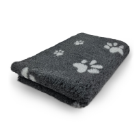 Vet Bed - 2 farbig Pfoten - Grau - Hellgrau
