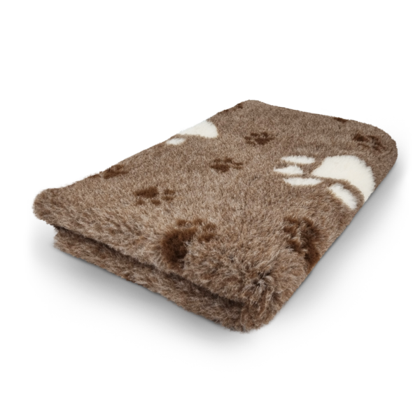 Vet Bed - 3 farbig Pfoten groß/klein - Braun - Weiss - Dunkelbraun