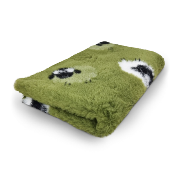 Vet Bed - Grün - mit Schafen