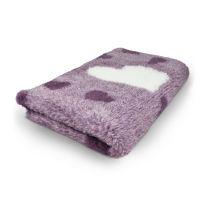 Vet Bed - 2 farbig Herz - Lila - Weiss