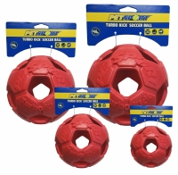 Petsport Turbo Kick Soccer Ball 10cm Rot