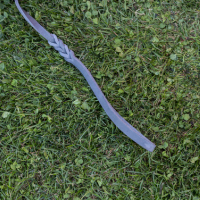 Fettlederleine 1,35m mit Handschlaufe chrom 10mm Grau