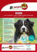 Puppy Huhn mit Truthahn, Lachs, Süßkartoffel und Karotte