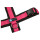 Anny X Geschirr Fun S schwarz/ pink