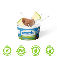 Frozen Joghurt mit Hähnchenleber und Apfel